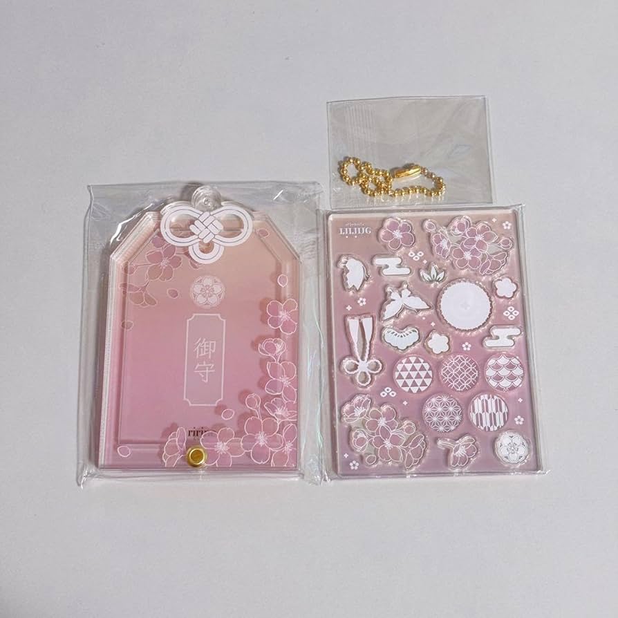 フクヤ　お守り　ミニアクリルフレーム　パーツセット　和花　6点セット お守りミニアクリルフレーム 和花 蓮| FUKUYA ONLINE フクヤ